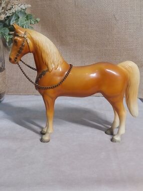 Vintage Breyer #57 Palomino Western Horse Figurine Decor 1950s